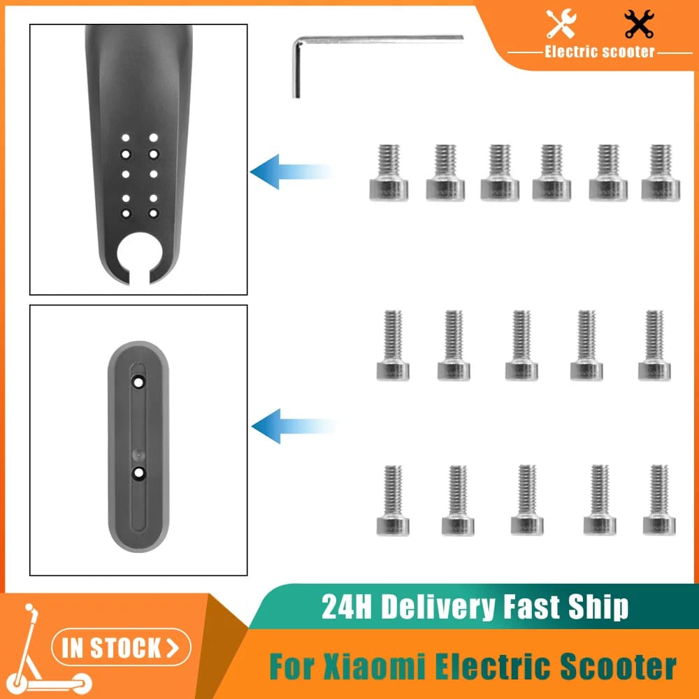 16pc ruota anteriore forcella anteriore protezione viti a guscio per Xiaomi M365/Pro Scooter elettrico mozzi ruota viti di copertura con parte strumenti
