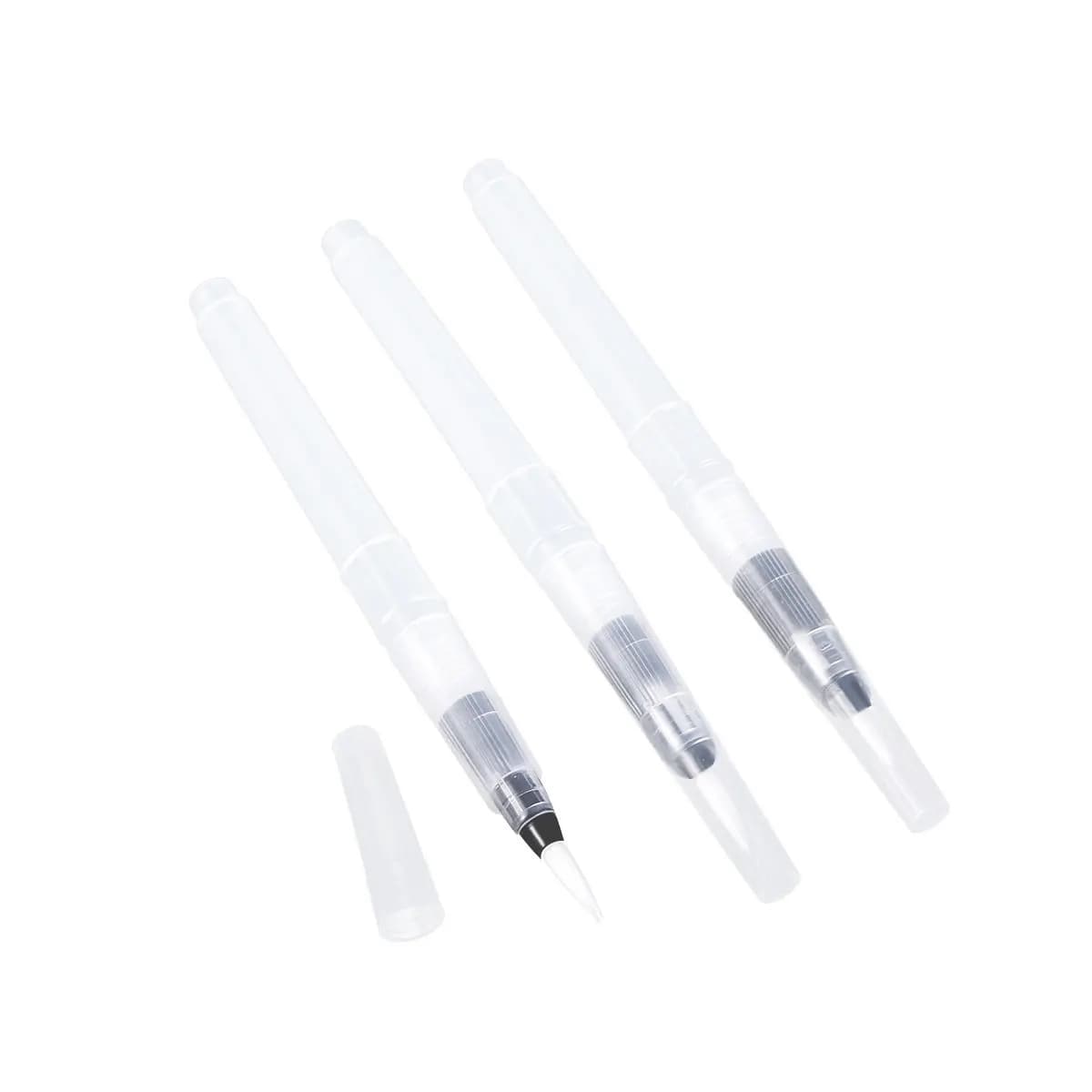 3Pcs Water Brush Pen Set Water Paint Brush Easy Clean Fast Dry Watercolor Calligraphy Painting Tool Creative Art