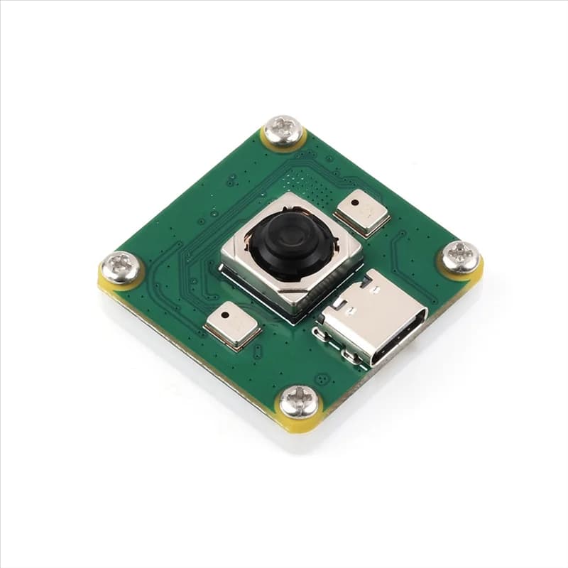 Modulo Fotocamera A33T-IMX378 12MP USB 3840X3032 con FOV di 79,8 Gradi e Doppi Microfoni per Raspberry Pi 5 Jetson Orin RDK