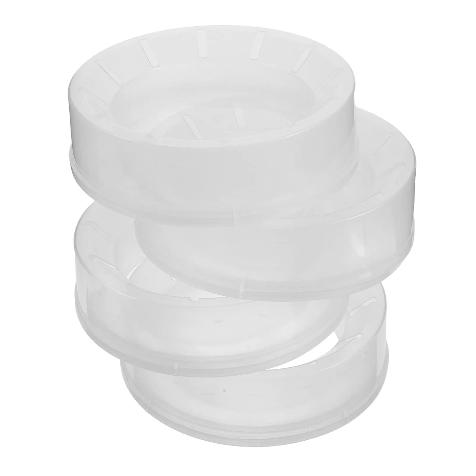 4 Pezzi Cartucce di Ricambio per Contenitore Pannolini, Tecnologia Sigillante in Plastica Rinforzata, Ricambio per Anelli di Ricarica Cestino Rifiuti, Casa e Neonati