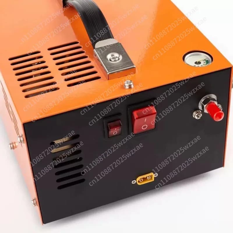 Compressore d'Aria PCP 110V/220V 4500Psi 30Mbar Senza Olio/Acqua ad Alta Pressione per Fucili ad Aria e Bombole Subacquee, Uso Doppio 12V-220V