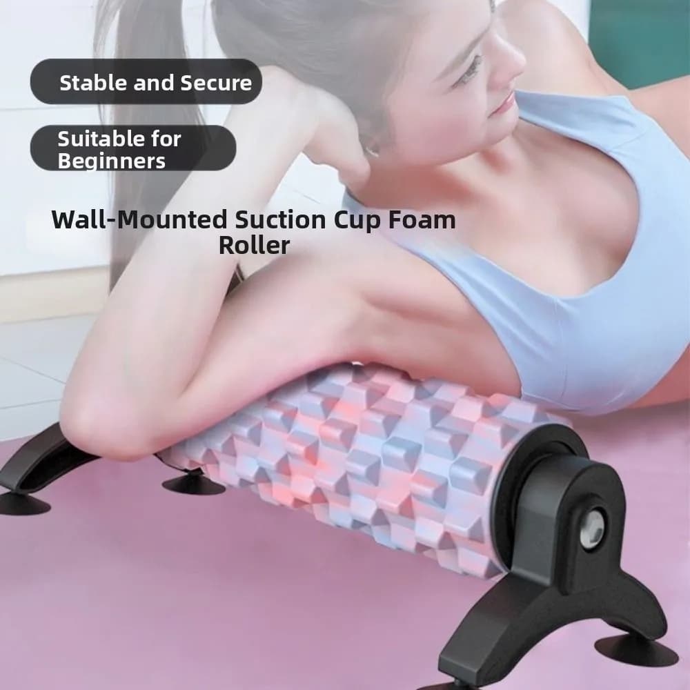 Non-Slip Suction Cup Foam Roller Large Load Bearing with Stand EVA Yoga Column Multifunctional Easy To Use
