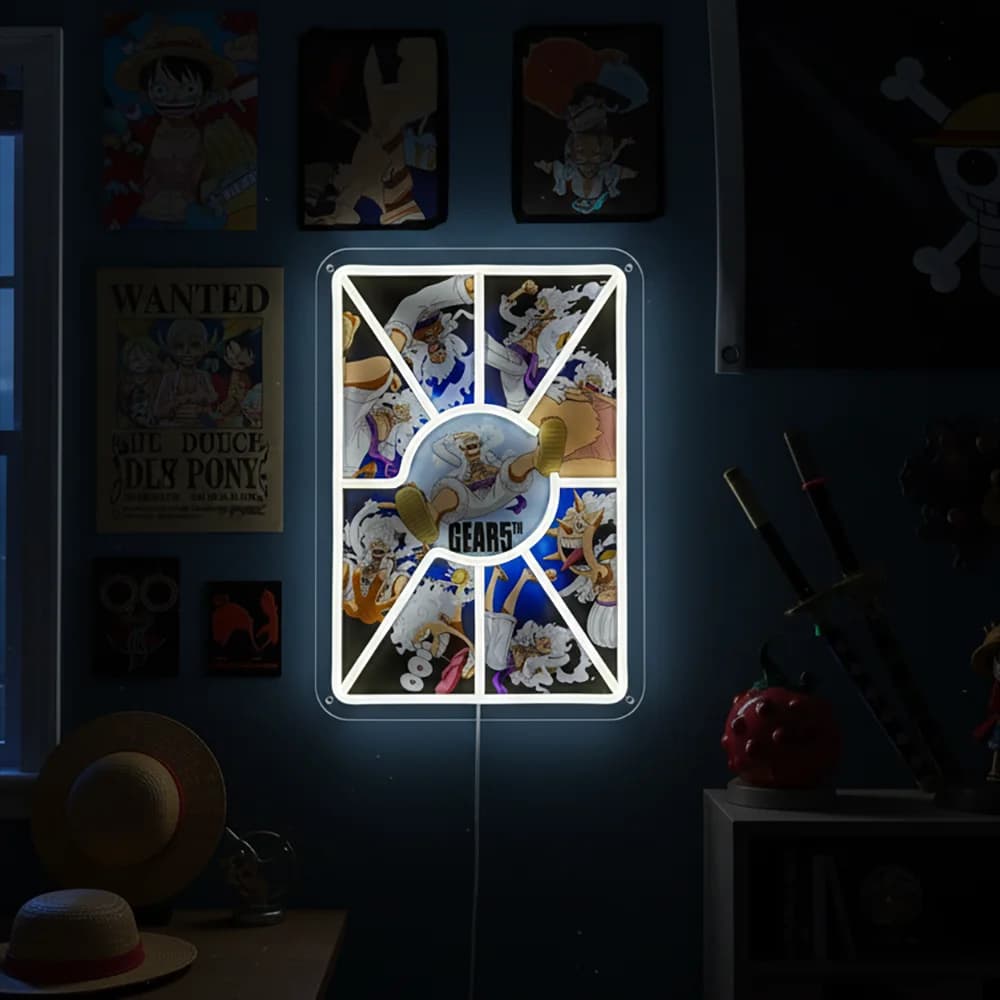 One Piece Pokemon Anime Acrilico Neon LED Luce/Lampada Opere d'arte per la casa Festival Decor Party Bar Hotel Business Shop, ecc.