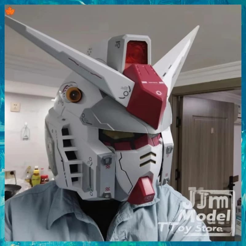Ganso Yuanzu Rx-78-2 Mostra di fumetti Casco cosplay Indossabile Indossabile Luce notturna Edizione Decorazione della stanza Ragazzo Regalo a sorpresa