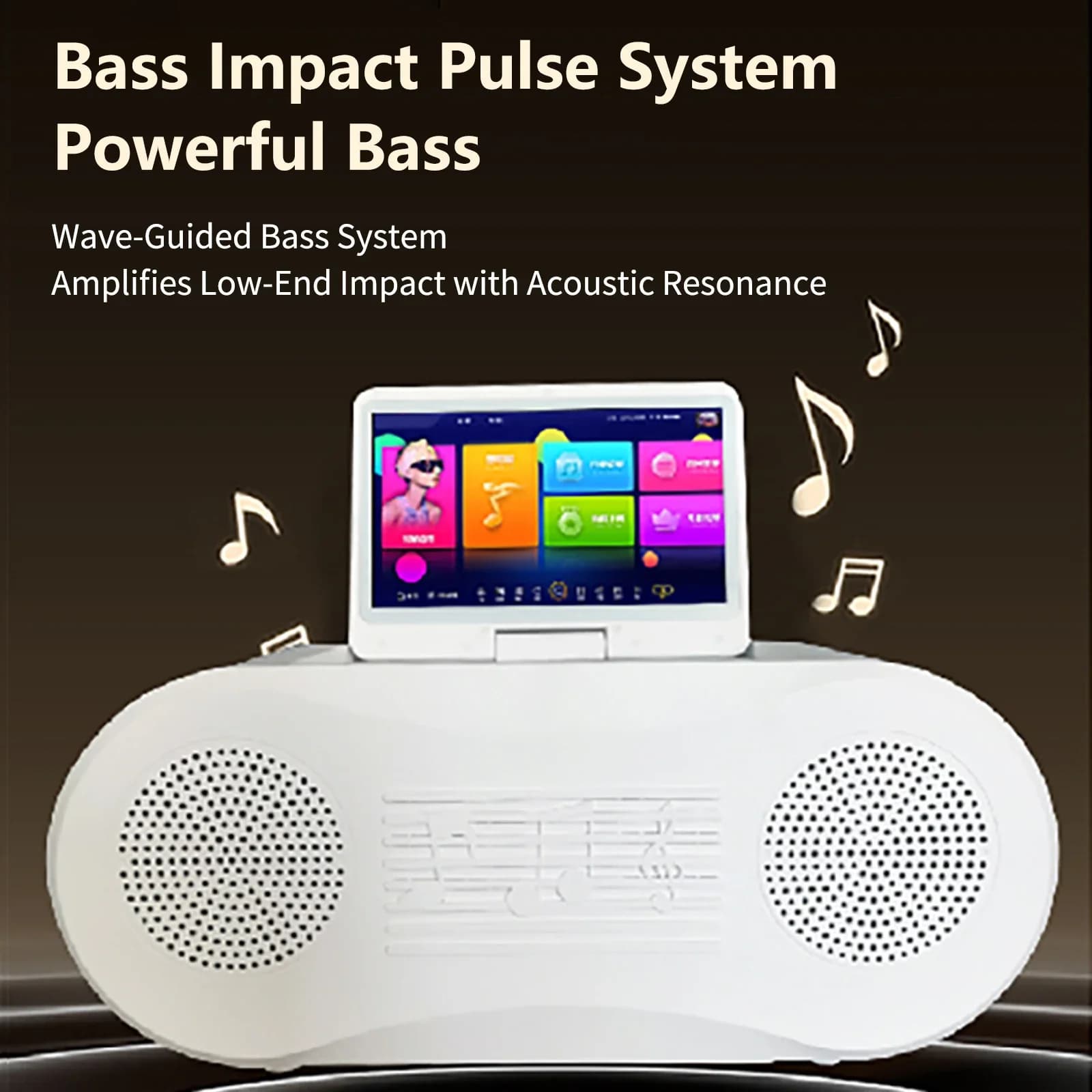 2025 Macchina karaoke WiFi professionale Touch Screen Sistema KTV Jukebox Altoparlante portatile con 2 microfoni wireless