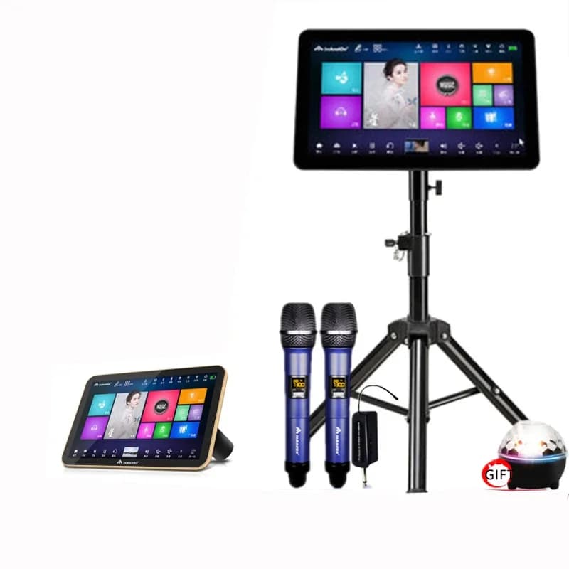 Macchina per karaoke mobile portatile multifunzione all-in-one con touch screen Android da 14,1 pollici