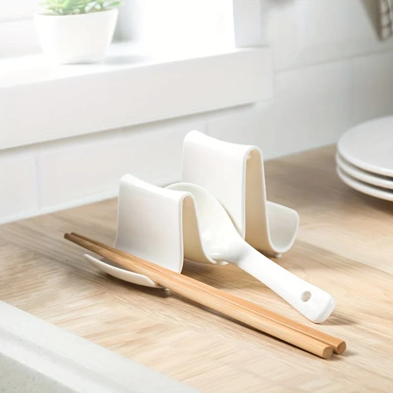 Organizzatore da cucina dal design innovativo da 1 pezzo: supporto per coperchio in plastica, bacchette e portautensili per riporre il controsoffitto