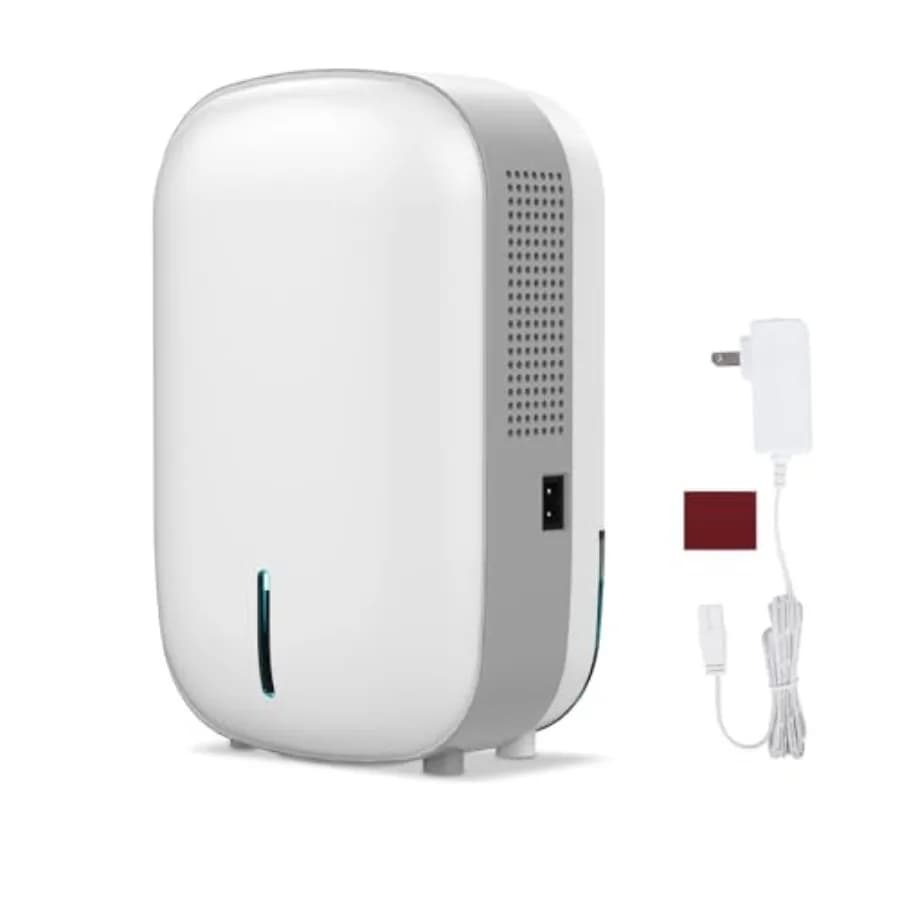 Mini Deumidificatore per Piccoli Bagni Silenzioso. Spegnimento automatico. Memoria di spegnimento. Deumidificatore Elettrico per Piccoli Spazi Buono per B