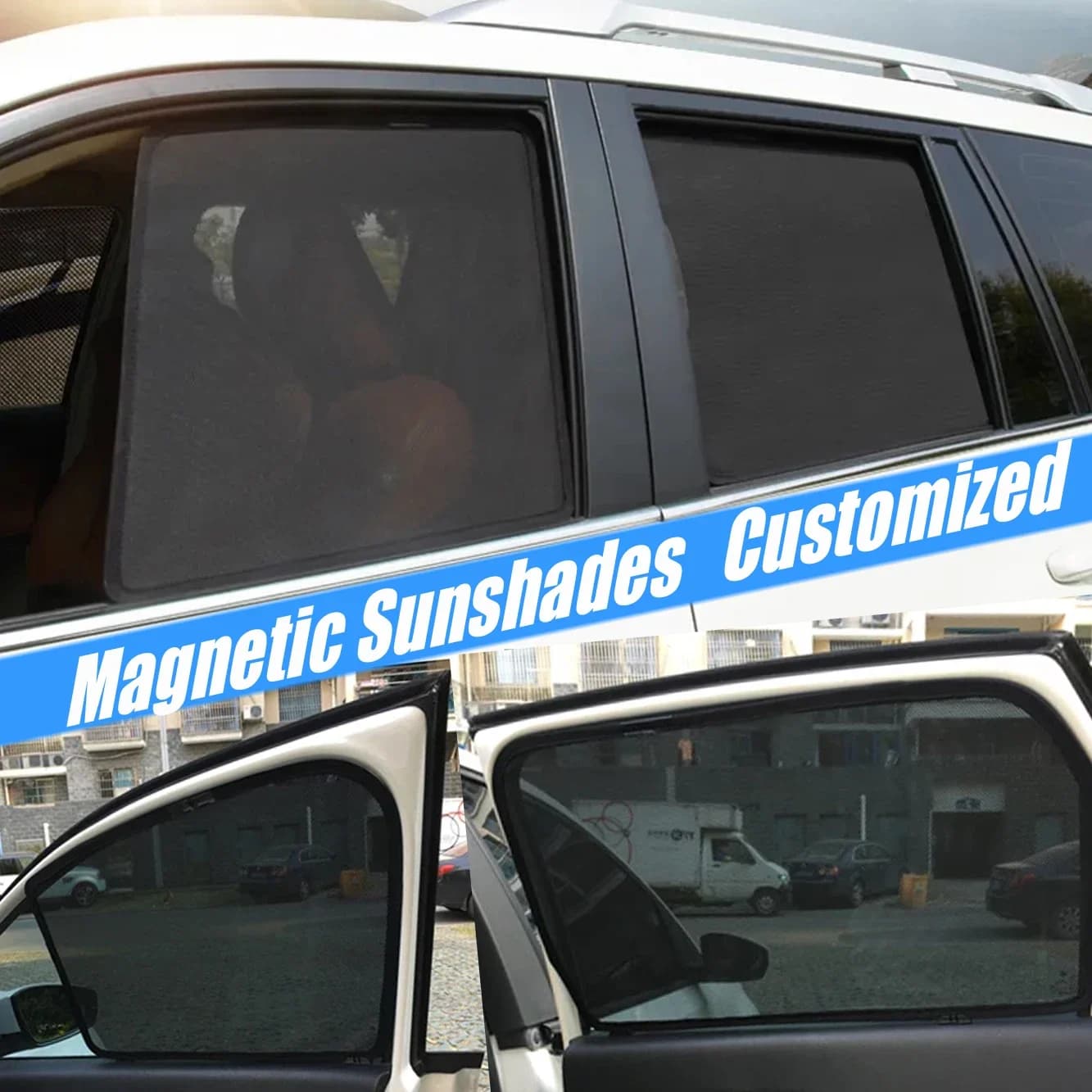 Magnetic Car Sunshade Shield Front Windshield Frame Curtain Sun Shades Accessories For Toyota Crown S210 2012 - 2017 2016 2015