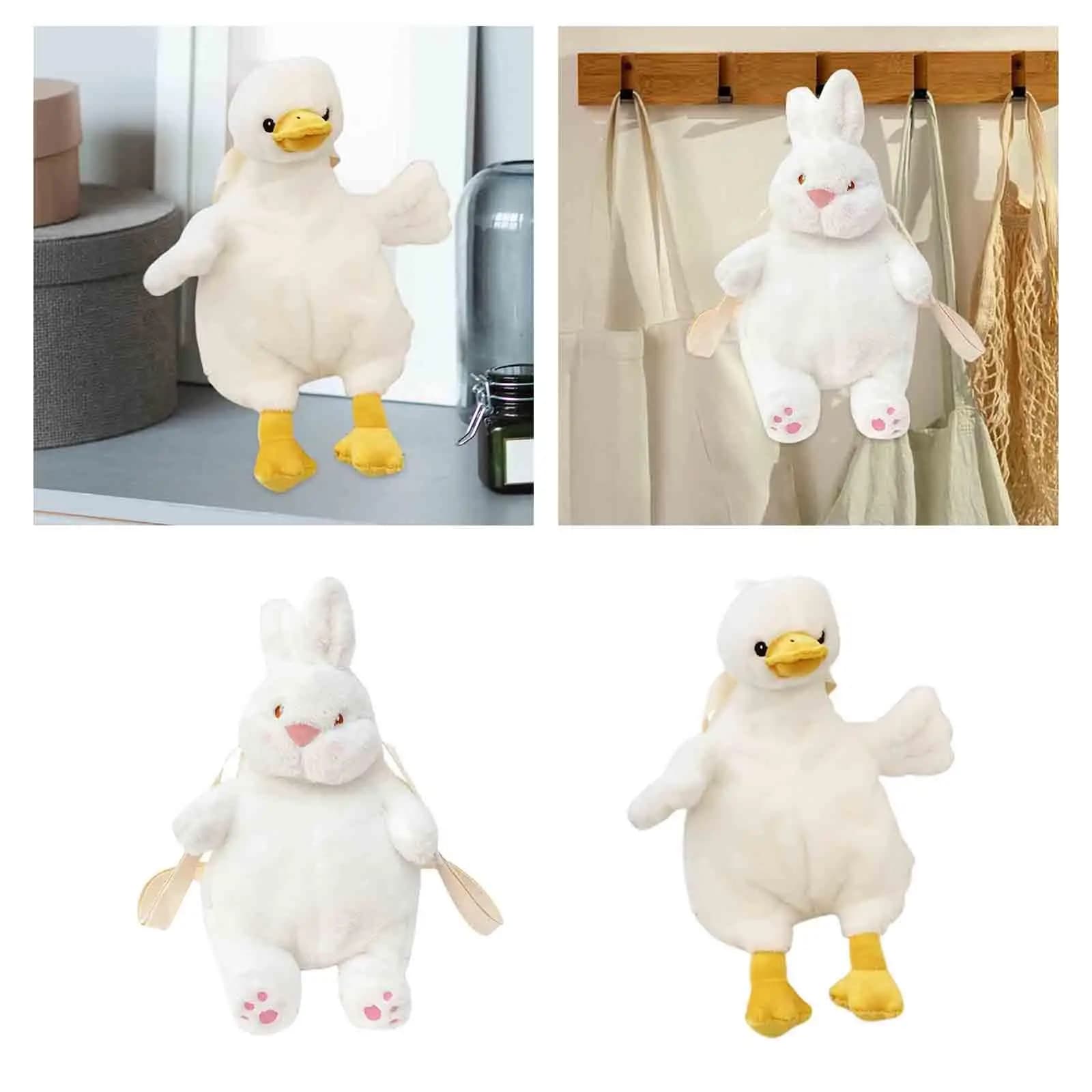 Zaino in peluche a forma di animale, borsa a tracolla per donne, adulti e adolescenti