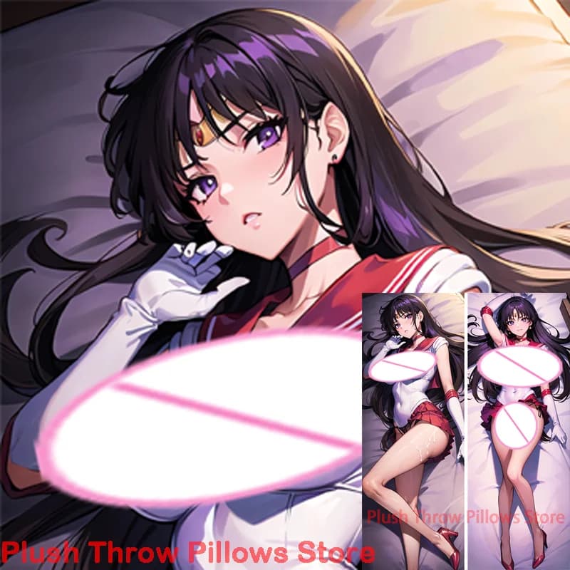 Dakimakura anime hino rei Pretty Soldier Sailor Moon Stampa fronte-retro Cuscini per il corpo a grandezza naturale Copertura Federa per adulti