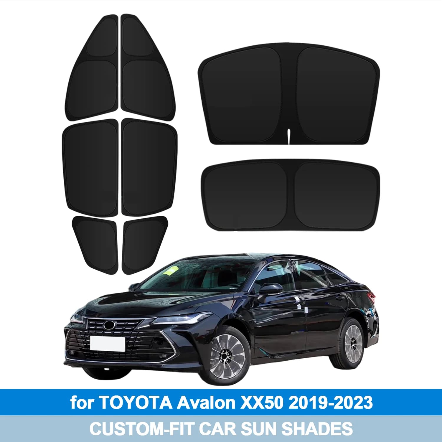 Parasole per Parabrezza e Finestrini Laterali per TOYOTA Avalon XX50 2019-2023, Protezione Privacy