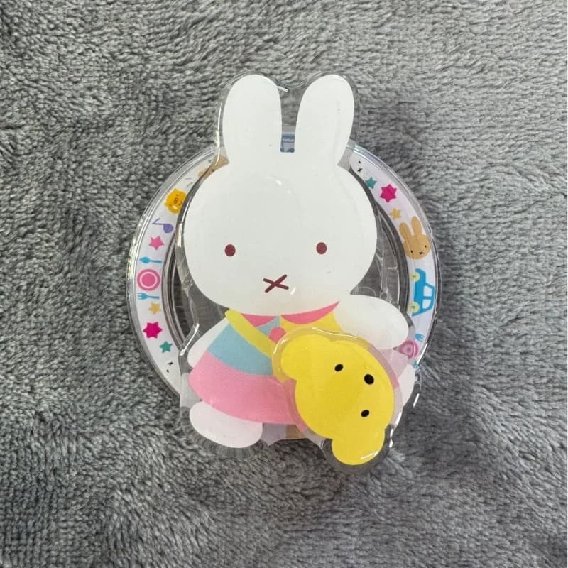 Simpatico supporto pigro magnetico MagSafe rotante Miffy Rabbit con airbag design telescopico supporto per telefono pieghevole portatile regali alla moda