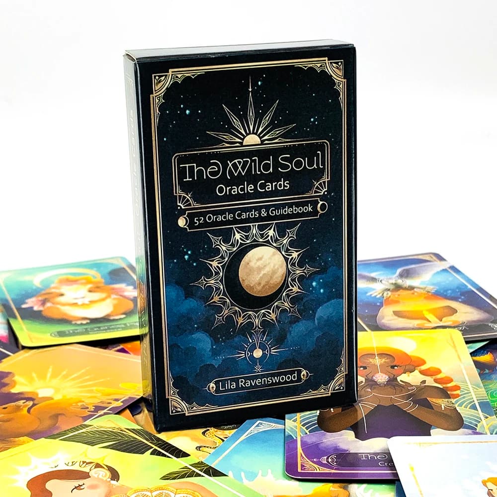 The Wild Soul Carte Oracle 52 Carte Oracle Versione inglese Predictive Divinazione Mazzo Gioco da tavolo Carte da gioco per feste in famiglia