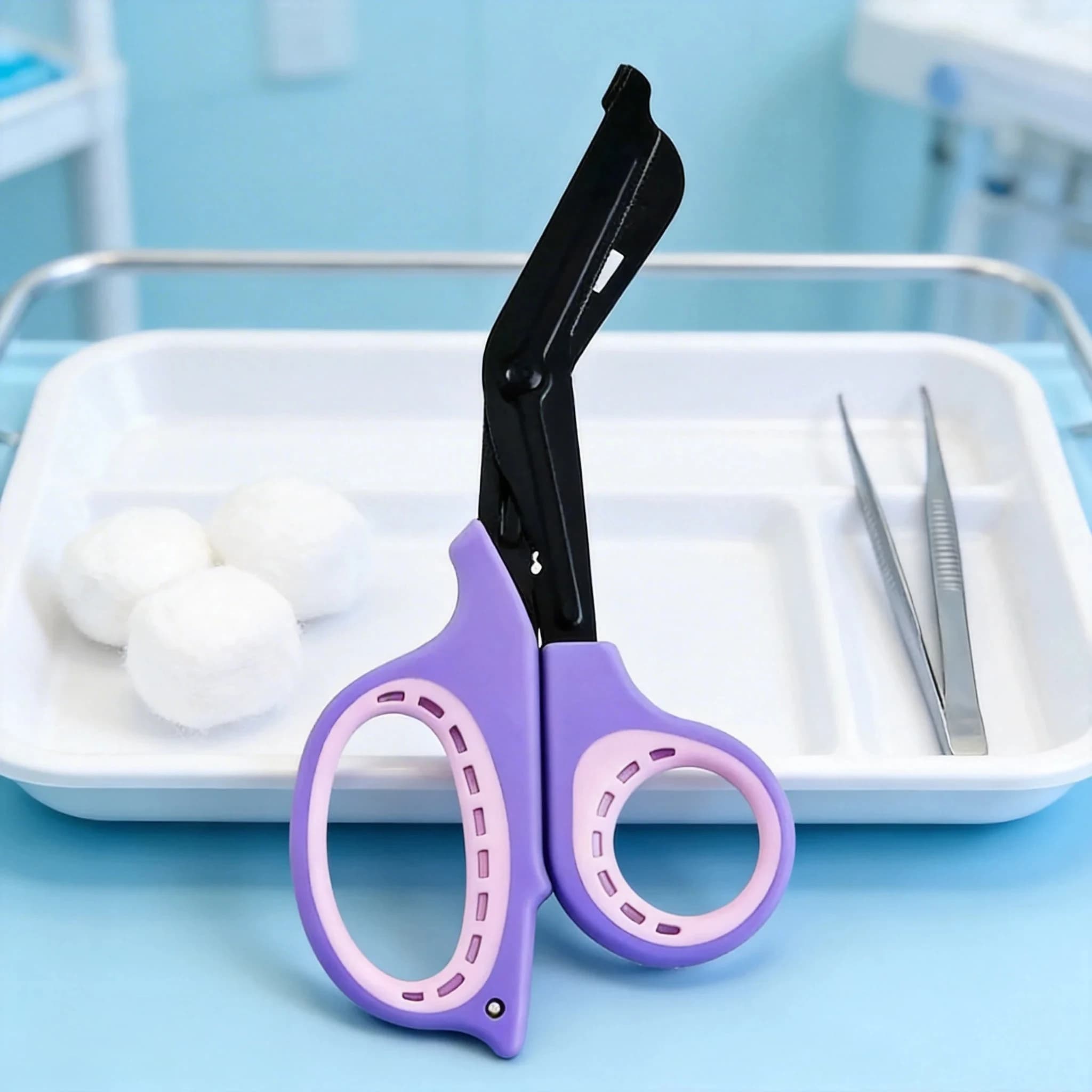 Forbici Mediche Premium per Traumi: Forbici per Bendaggi con Rivestimento in Fluoruro Antiaderente per Infermieri, Paramedici e Kit di Pronto Soccorso
