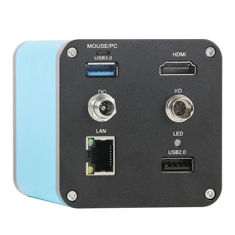 Microscopio Elettronico SMART con Fotocamera 8MP 12MP 4K UHD, LAN, USB 3.0, HDMI, Autofocus per Laboratorio e Industria