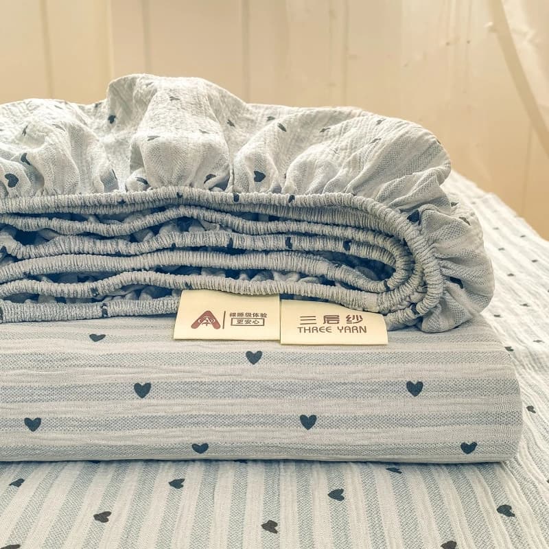 3-Piece Bed Sheet Set, Includes 1 Fitted sheet+ 2 Pillowcases, Soft Breathable Microfiber Full Elastic Mattress Protector
