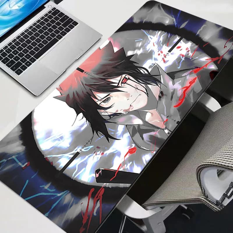 Tappetino per mouse grande Naruto 90x40 cm Accessori per giochi anime Tappetino per mouse Gamer PC Completo Tappetino per tastiera per computer Tappetino per scrivania Varmilo