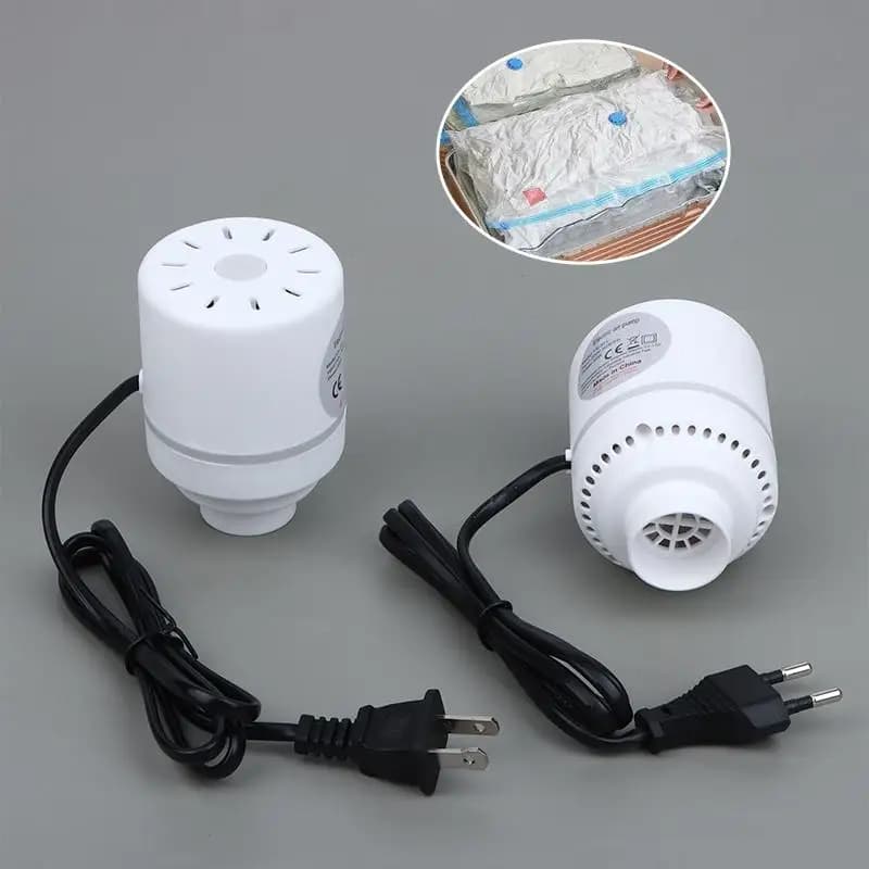 ㈅Vacuum Storage Bags Air Pump 110v/120V For Travel Business Trip Storage Tools For Clothes Pillows Bedding Closet Home Organizer