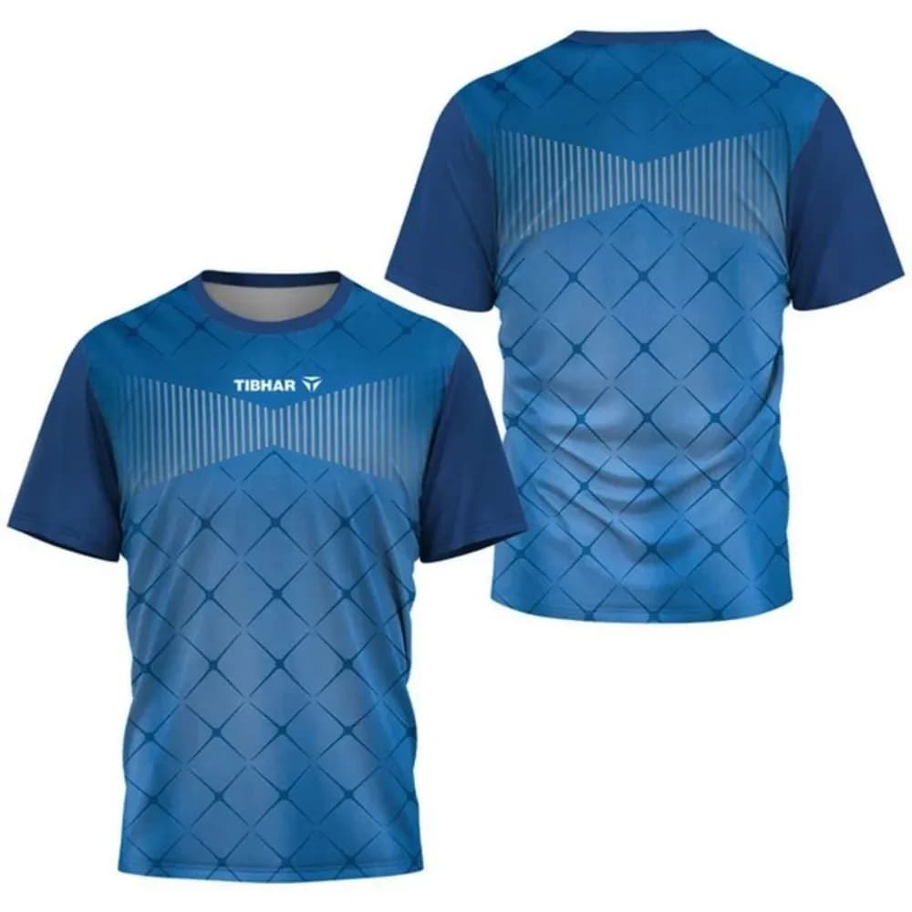 Maglietta da Tennis da Uomo per Sport all'Aperto, Manica Corta, Leggera, Traspirante, ad Asciugatura Rapida, Nuova Moda