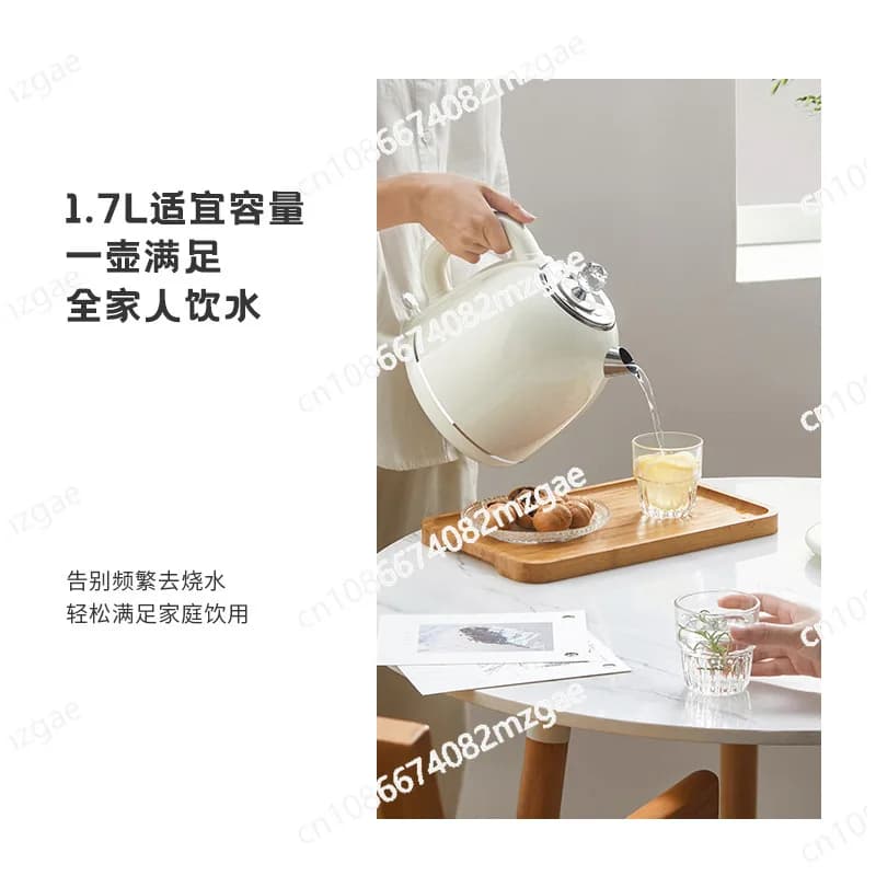 Eurocode 1.7L double layer 304 stainless steel electric kettle with automatic shutdown and fast heating