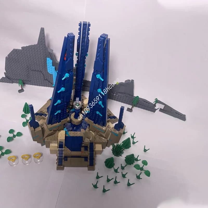 1489pcs MOC Sonicss Frontiers Chaos Emerald Vault Sonic The Hedgehog Building Blocks Christmas Toys Model Children Educa Gift