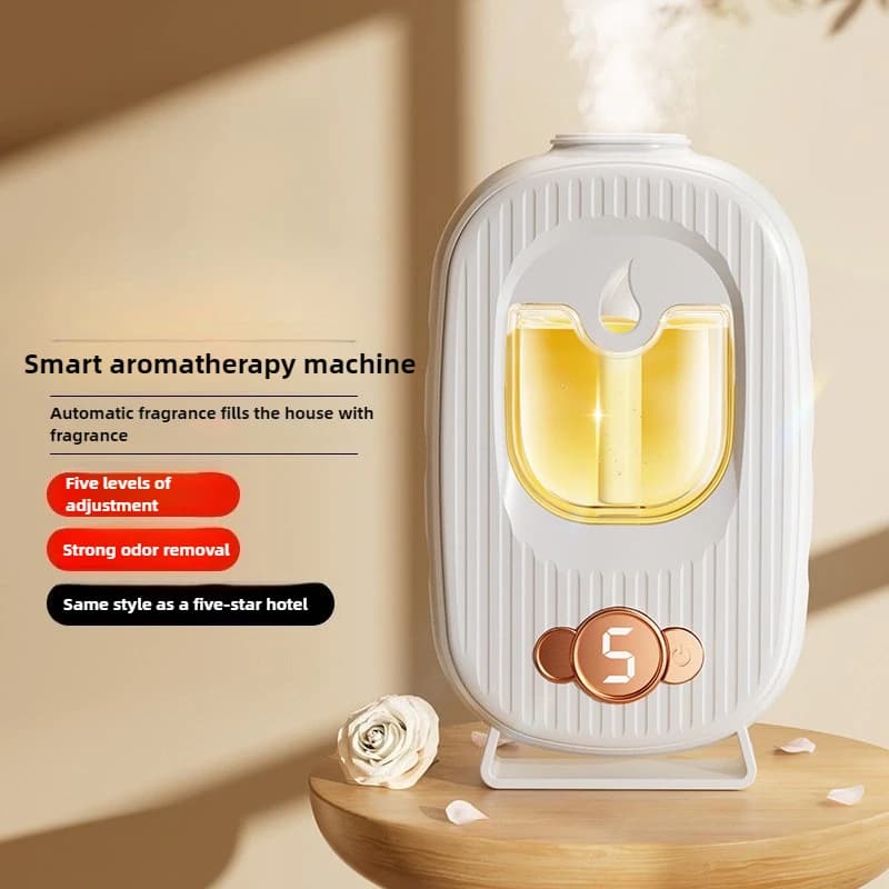 Car Diffuser Aromatherapy Smart Aroma Diffuser Air Purifier Digital Display Plant Essential Oils 5 Gears Tabletop USB Charging