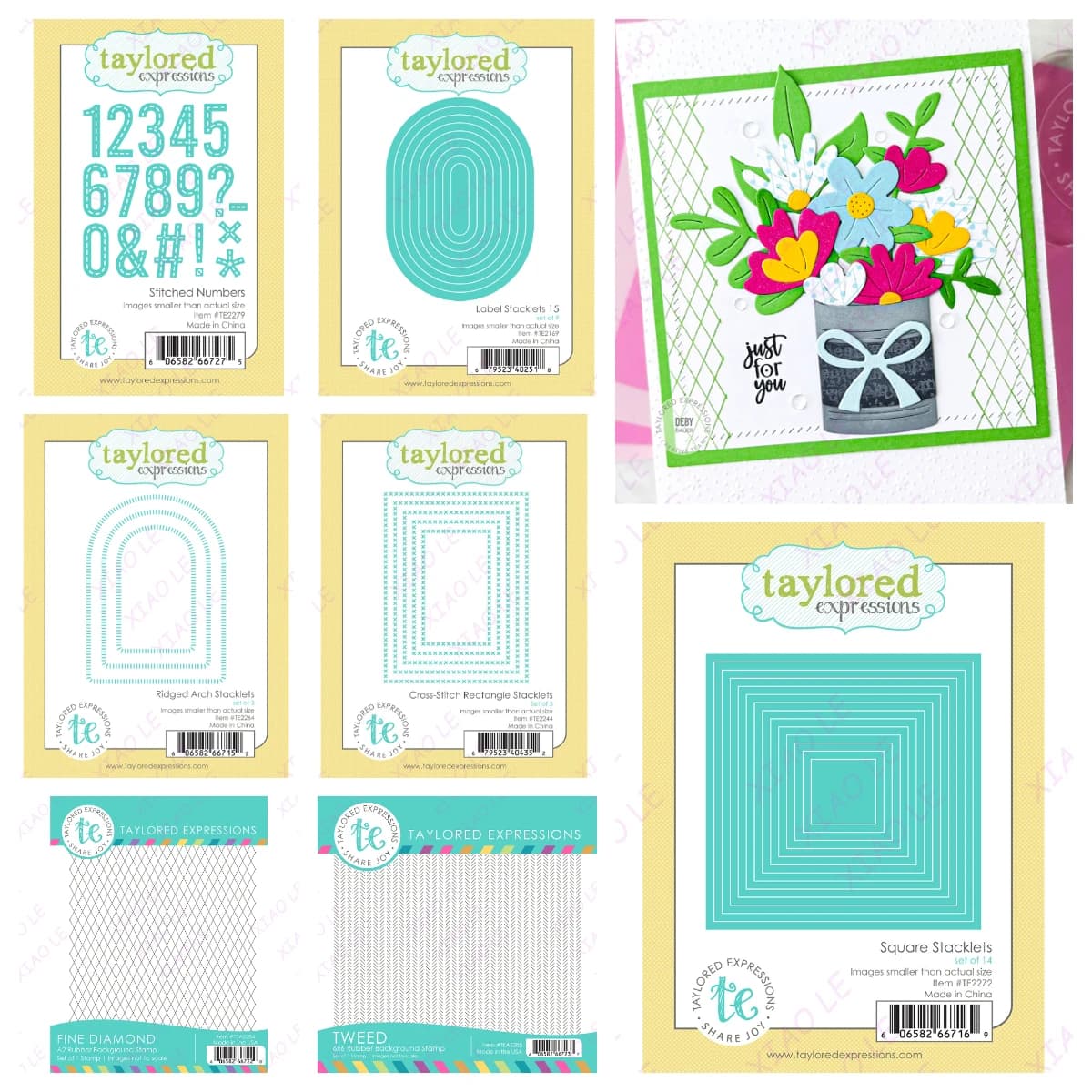 Cross Stitch Rectangle Stacklets Die Set New Metal Cutting Dies Stamps Scrapbook Diary Decoration Embossing Cut Dies