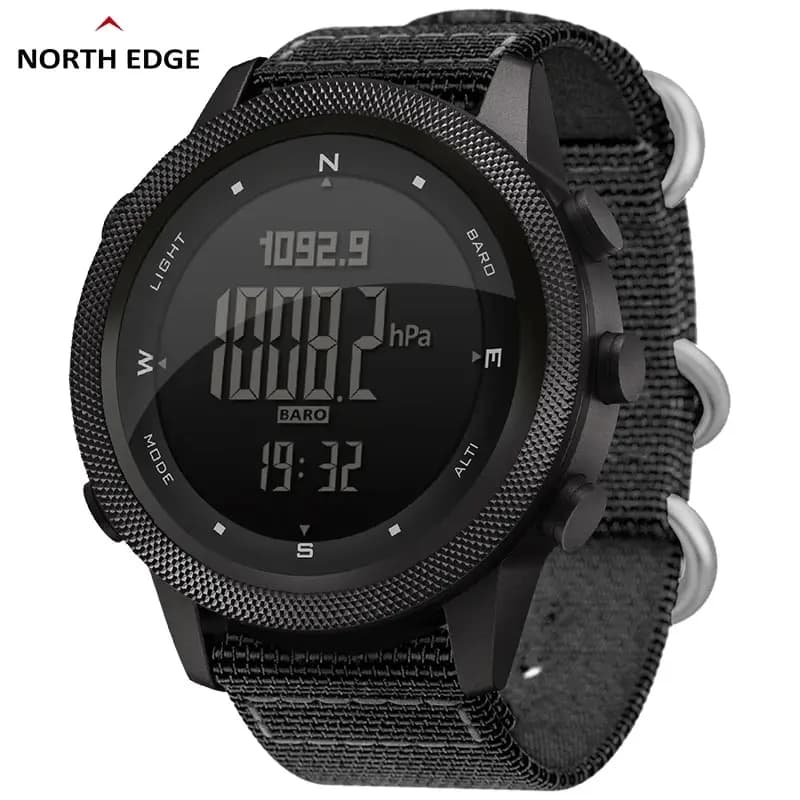 NORTH EDGE APACHE-46 Men's Digital Watch Open Air Sport Race Swimming Outdoor Sport Watches Altimetro Barometro Compass WR50M