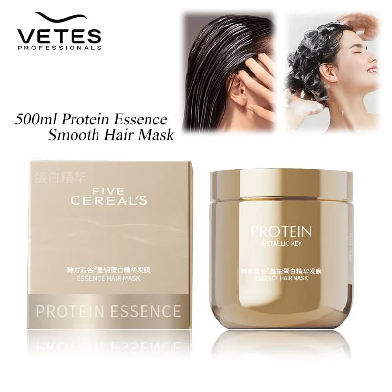 500ml Hair Mask with Double Keratin, Hair Nutrient Dry and Crespi, Radici and Cuoio Capelluto, Hair Repairer Damaged and Colored