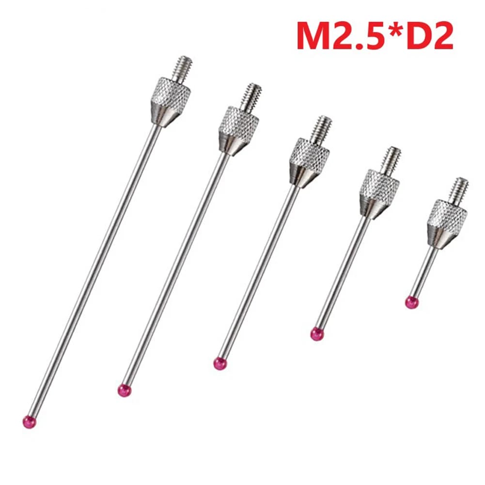 1 pz. Sonda di misurazione CNC 3D per rilevamento bordi, testa di misurazione con sonda a sfera M2.5 da 2mm, indicatore a quadrante, testa di misurazione estesa