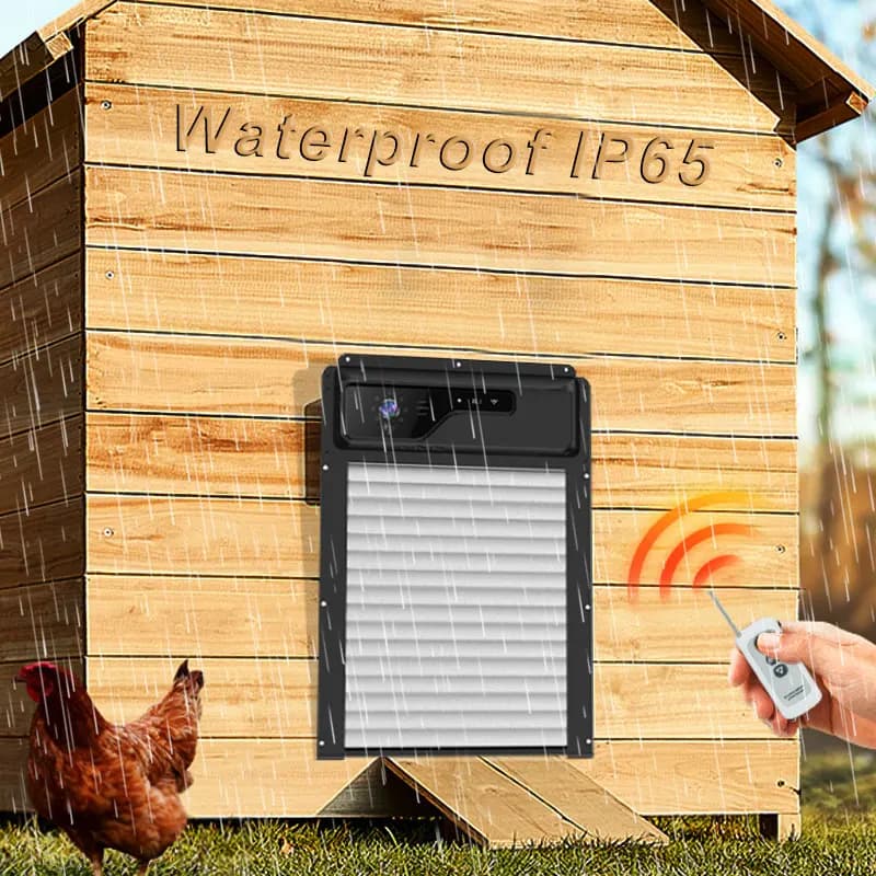 Timer all'ingrosso e al dettaglio e apriporta per pollaio intelligente impermeabile IP65 per visione notturna con fotocamera