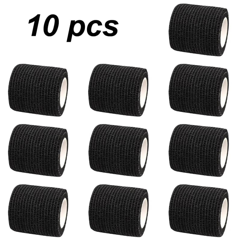 4.8 m black colored self-adhesive sports sticker for knee, finger, ankle, palm, wrist, pet tattoo