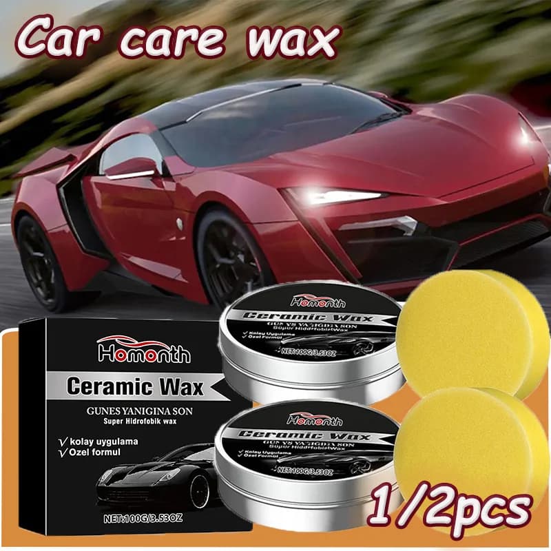 100g riparazione e cura auto cera cintura spugna vernice auto superficie schiarente/antifouling/anti ossidazione/lucidatura/manutenzione 1/2 pezzi