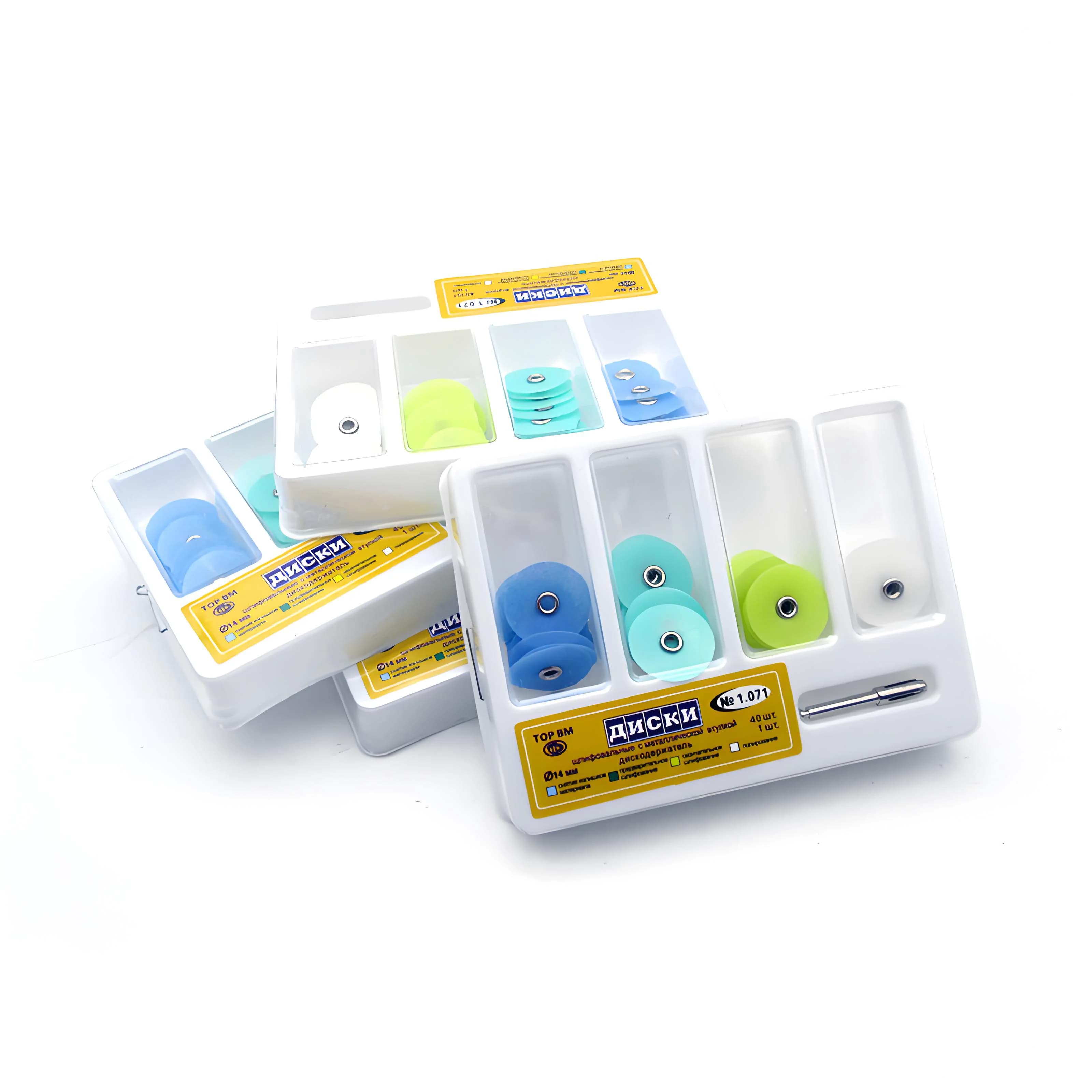100 packs Dental polishing discs Gross reduction Contouring Spindle Strips Set Teeth whitening Dental materials