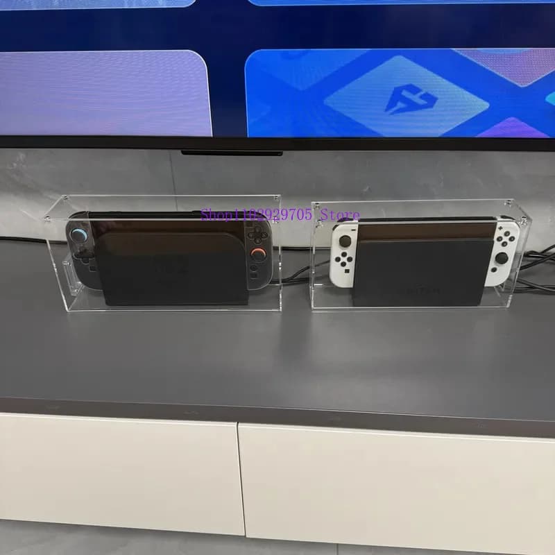 High Transparency Acrylic Magnetic Cover Console Storage Box Dustproof Box Shell For Nintendo Switch 2 For NS2