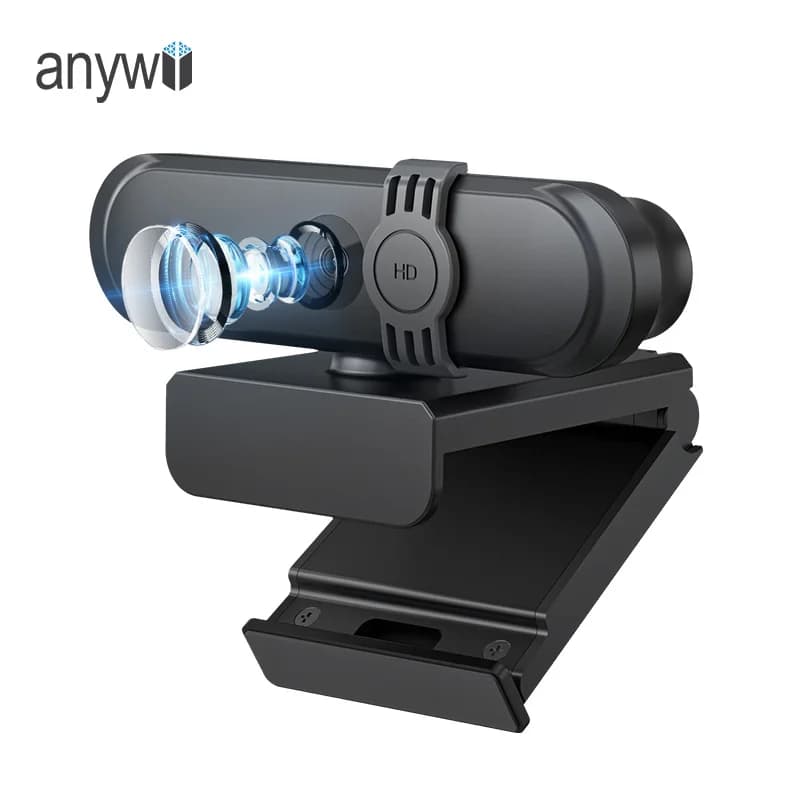 Anywii Hd 1080p 30fps Microfono incorporato Usb Computer Streaming Webcam Pc Desktop e fotocamera portatile Web