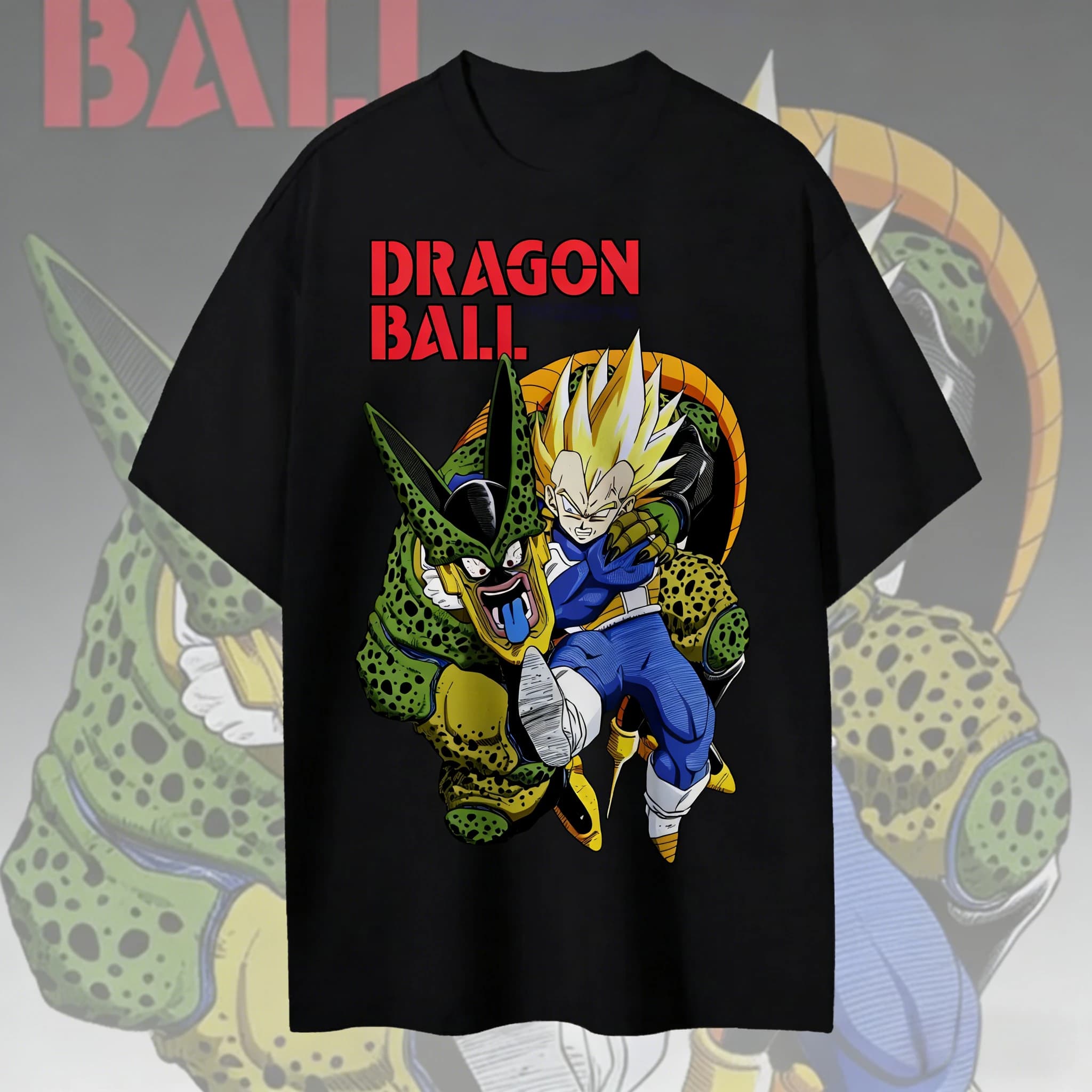 Nuova T-shirt Estiva 2026 Dragon Ball 40° Anniversario Cell 100% Cotone Stampa Anime Taglie Extra Casual Streetwear Unisex Y2k
