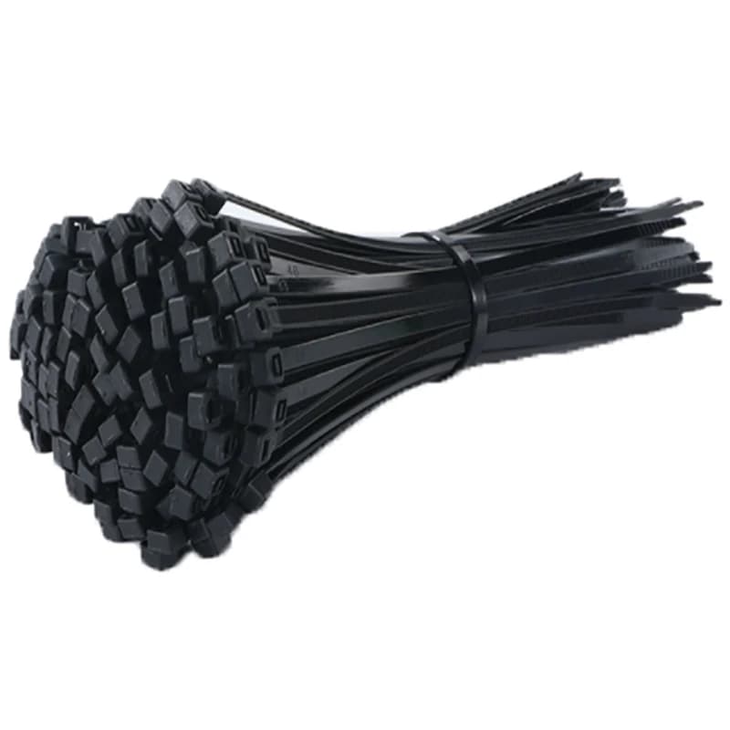 Fascetta in nylon di plastica autobloccante da 1000 pezzi Nero bianco 100mm Cinghia di fissaggio Fascetta per cavi Set Fascetta per cavi Zip Anello Zip Avvolge Cinghia