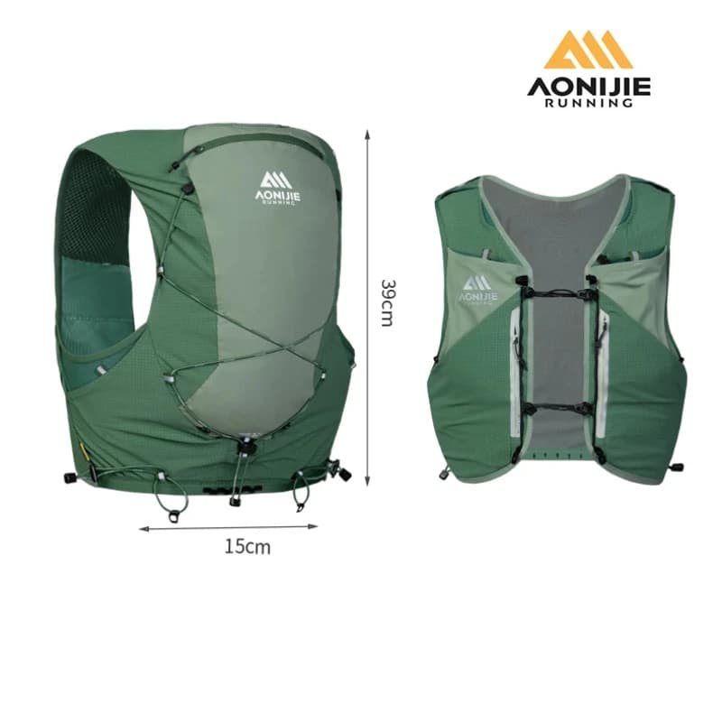 AONIJIE MB 12L Update Sports Off Road Backpack Running Bag for hydration Pack Soft vest for hiking Trail Cycling Marathon Race