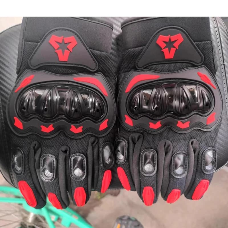 Touch Gloves for motorcycle racing equipment for full finger Gloves with hard shell for motorcycle summer gloves Cross Cycling BMX Dirt Bike