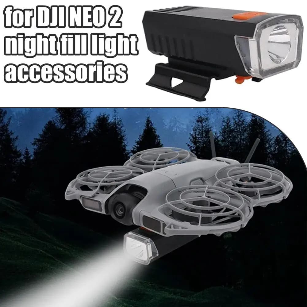 Accessorio per Drone DJI Neo 2: Luce di Ricarica Sospesa, Illuminazione Notturna Fissa, Faretto per Volo Notturno