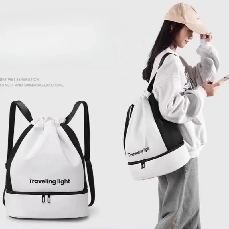Beach waterproof bag, swimming bag, wet and dry separation, swimming storage bag, fitness backpack, waterproof and portable.