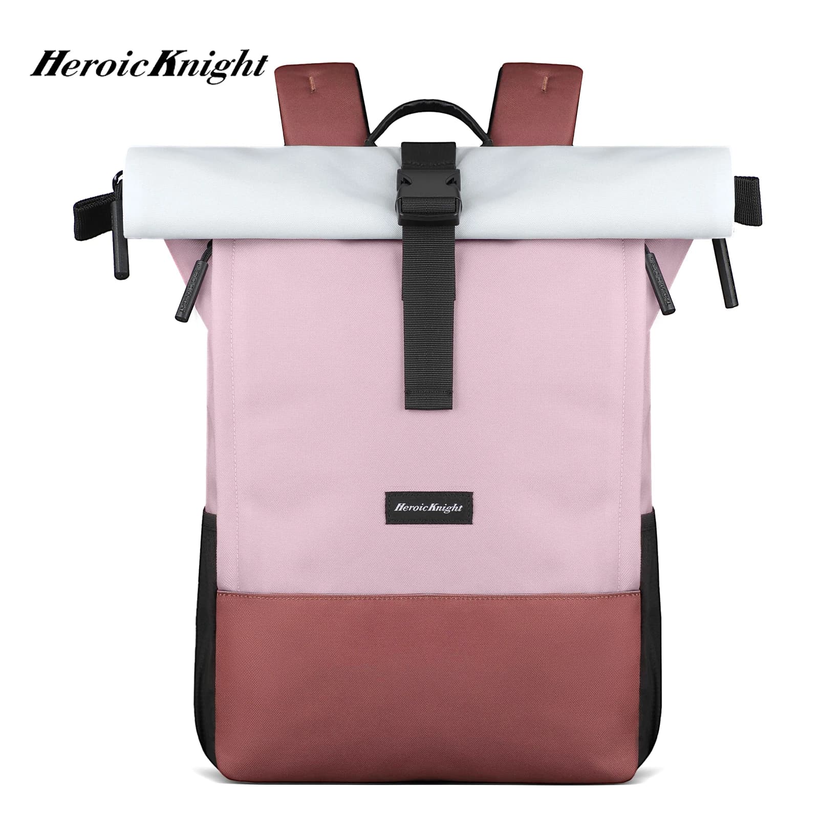 Zaino da Viaggio Casual Heroic Knight, Antifurto con Chiusura Rolltop, Zaino Scolastico per Donne, Zaino Sportivo Impermeabile per Laptop con USB