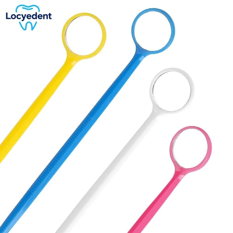 100 Specchietti Dentali per Esame Orale e Sbiancamento Denti, Riutilizzabili, Assortiti, per Controllo Interno Orale, Strumento per Dentisti