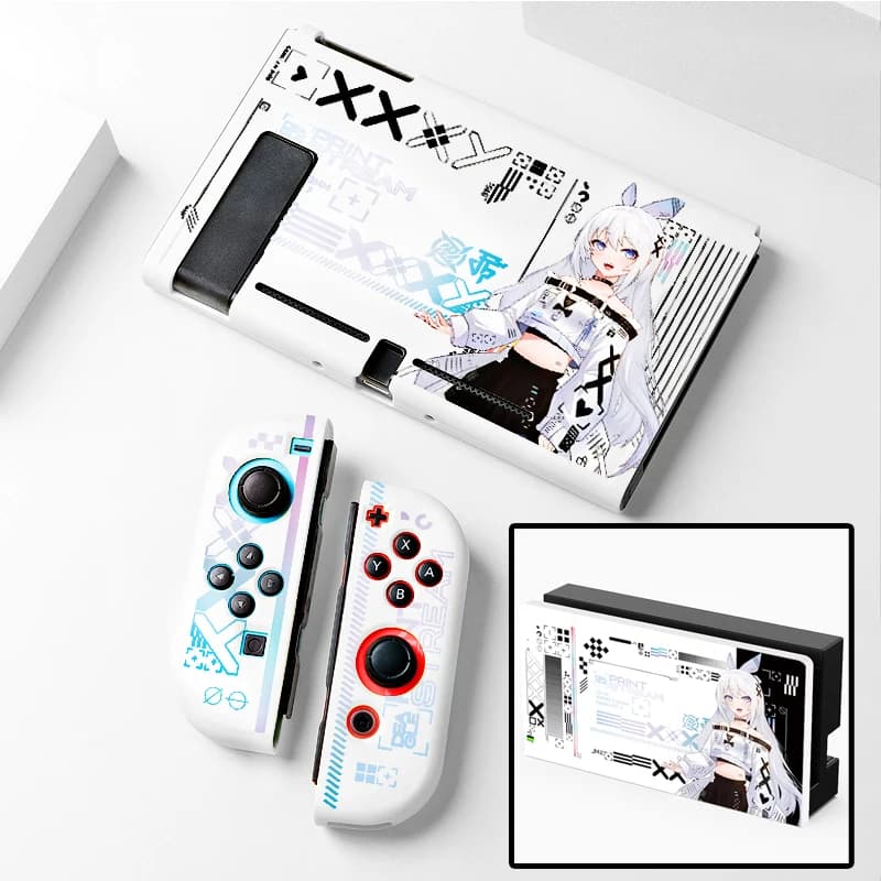 Custodia protettiva Kawaii Anime Girl Switch per controller Nintendo Switch 2/OLED Joy-Con Dock Cover Accessori per console di gioco