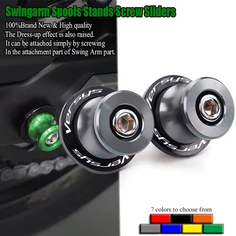 Adatto per Versys 650 1000 Versys650 Versys1000 2015-2023 2024 Accessori Moto CNC Viti per Perno Forcellone e Slider Cavalletto