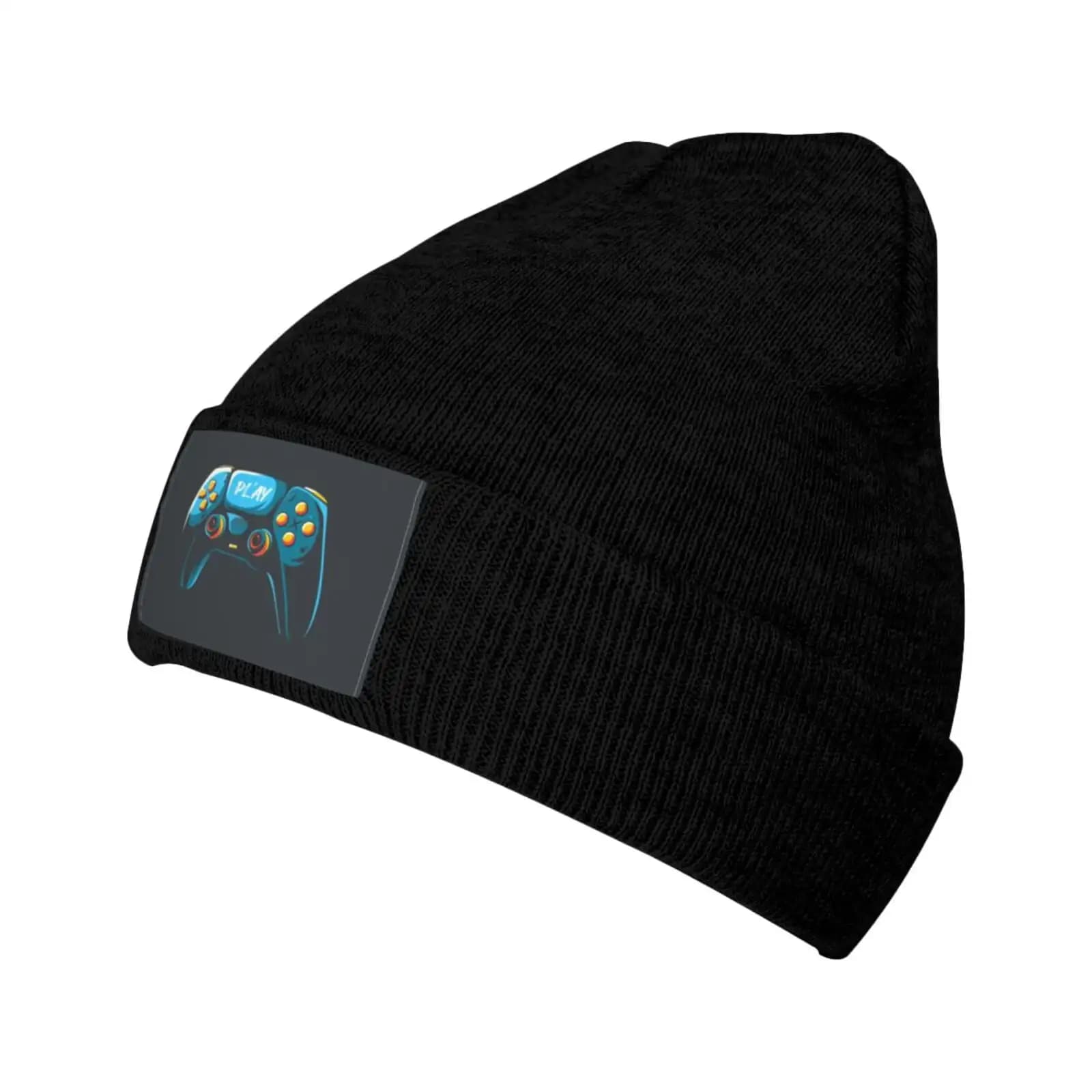 Winter Casual Beanie Hats For Men Women, Game Controller Illustration Unisex Adult Cap Warm Daily Knit Hat Skull Caps