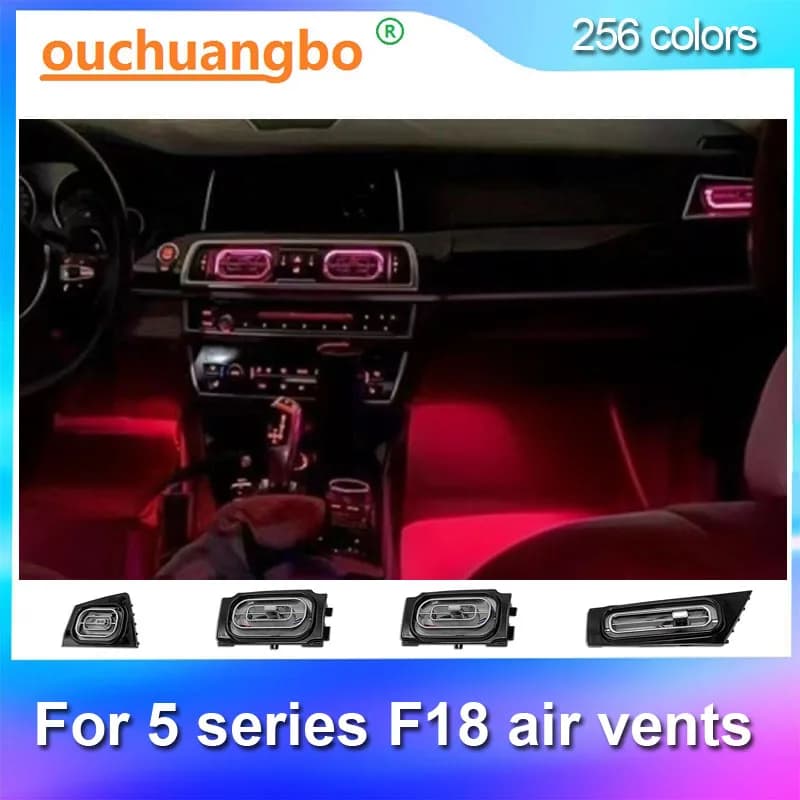 Ochuangbo prese d'aria per serie 5 F10 F11 F18 518d 520d 523i 525d 528i 530i 2011-2017 luce uscita aria