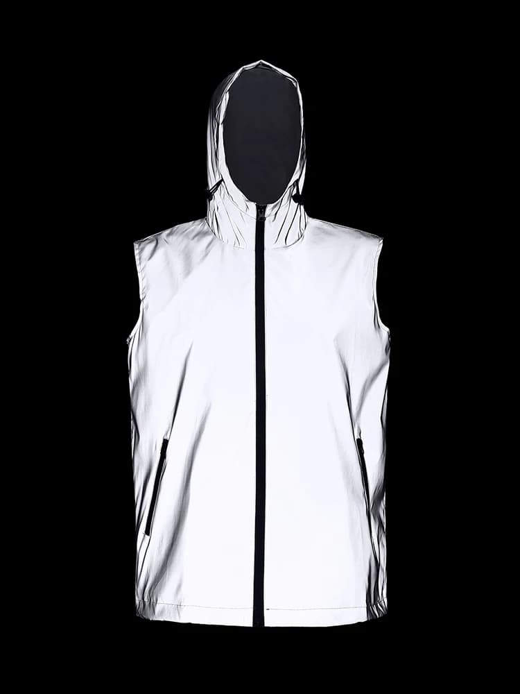 Gilet Senza Maniche da Uomo, Giacca Leggera Primaverile Estiva Traspirante per Ciclismo e Jogging, Gilet Casual con Cappuccio, Moda Hip-hop Streetwear